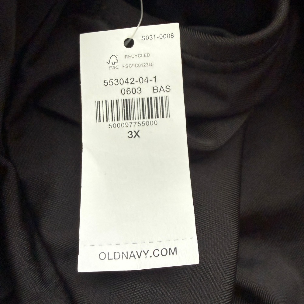 Old Navy Black Side Tie Swim Dress One Piece NWOT Size 3X - Picture 12 of 13